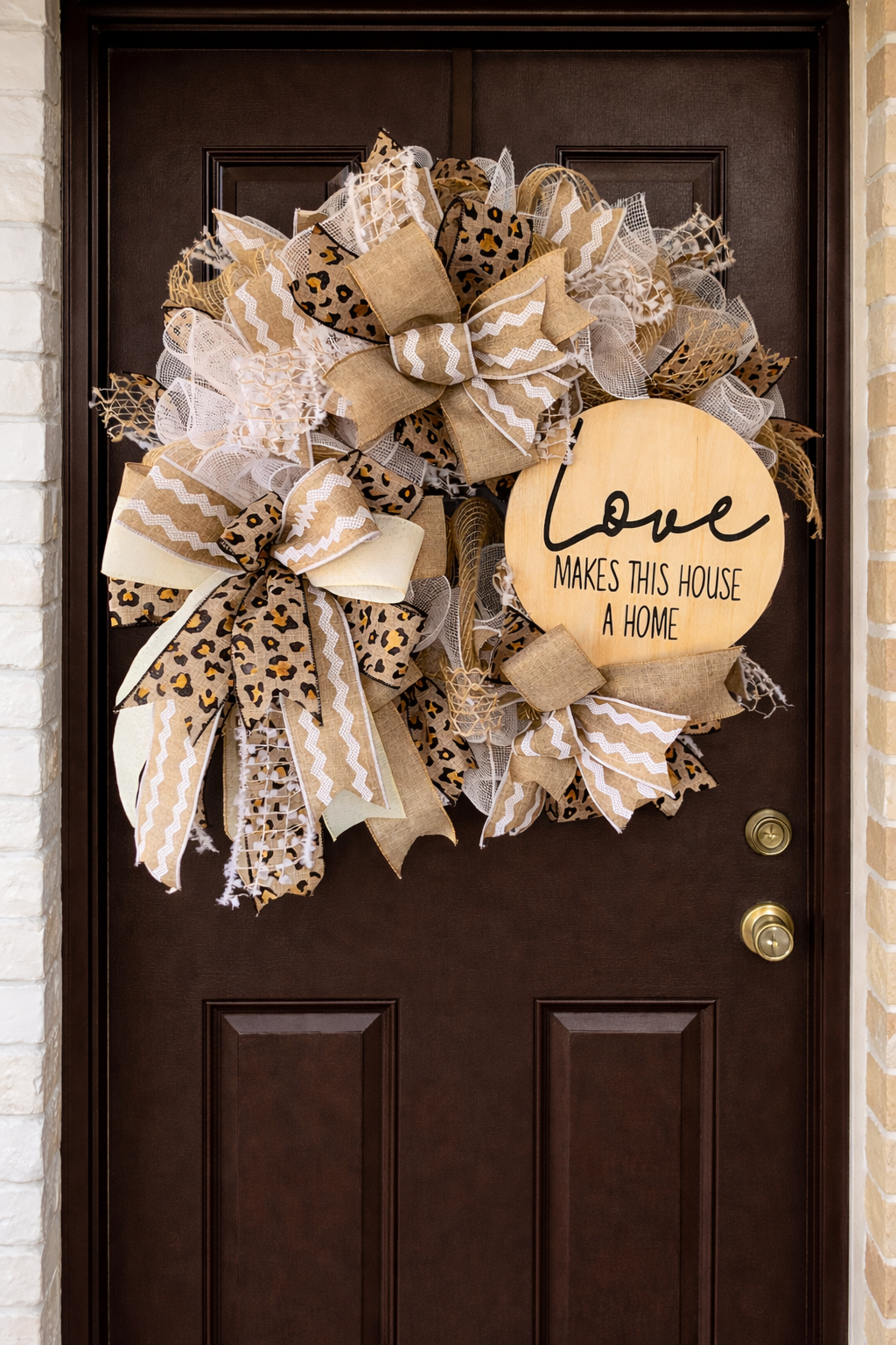 Luxury Mesh Front Door Wreath for Realtors | Closing Gift Idea | Designer Porch Decor (REALTORS ONLY)