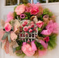Luxury Pink Peony Welcome Wreath | Spring Front Door Wreath | Elegant Mesh Floral Door Decor | Fuzzy’s World