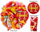 Personalized Summer Mesh Wreath | Custom Name Wreath| Bright Luxury Door Decor | Fuzzy’s World