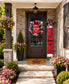 Watermelon Summer Mesh Wreath with Matching Door Leaner | Luxury Summer Front Door Decor | Fuzzy’s World