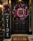 Inspired Roll Tide Football Wreath – Alabama Crimson Tide Door Decor – Luxury Game Day Front Door Wreath – Red Black White Porch Decor