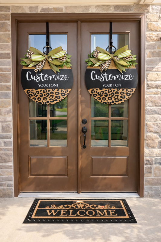 Personalized Luxe Door Sign Set